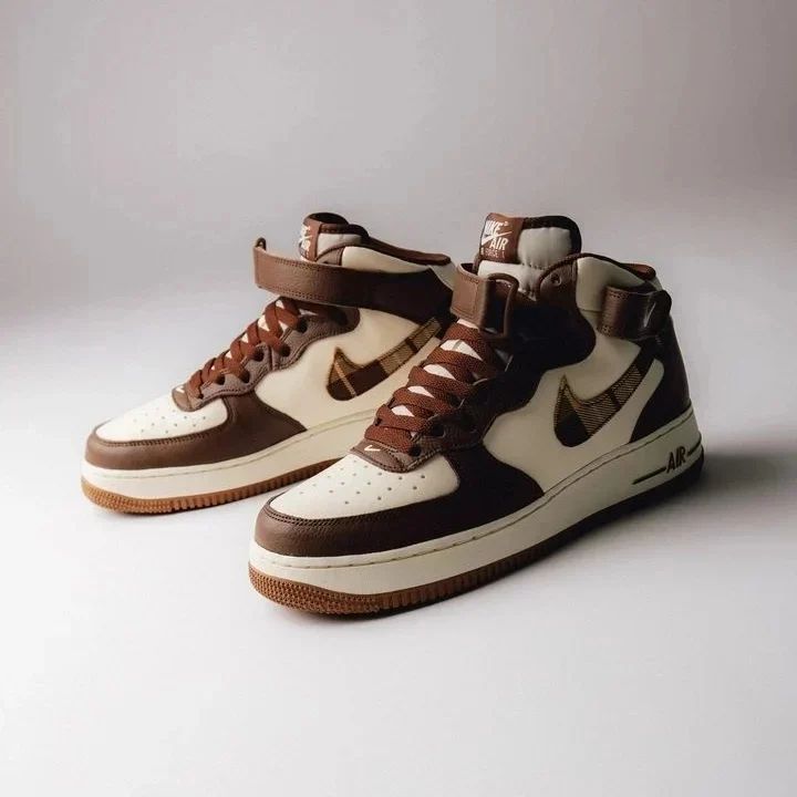 Air Force 1 High '07 "Brown Plaid,"_1