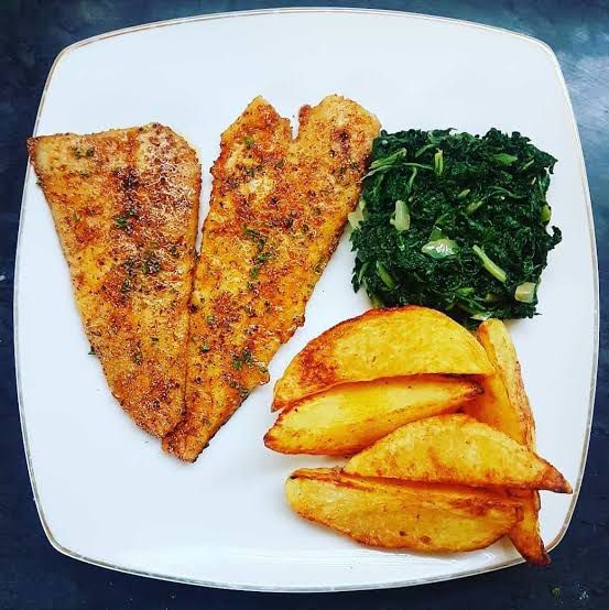 HAKE FISH (with Potato Wedges)_0