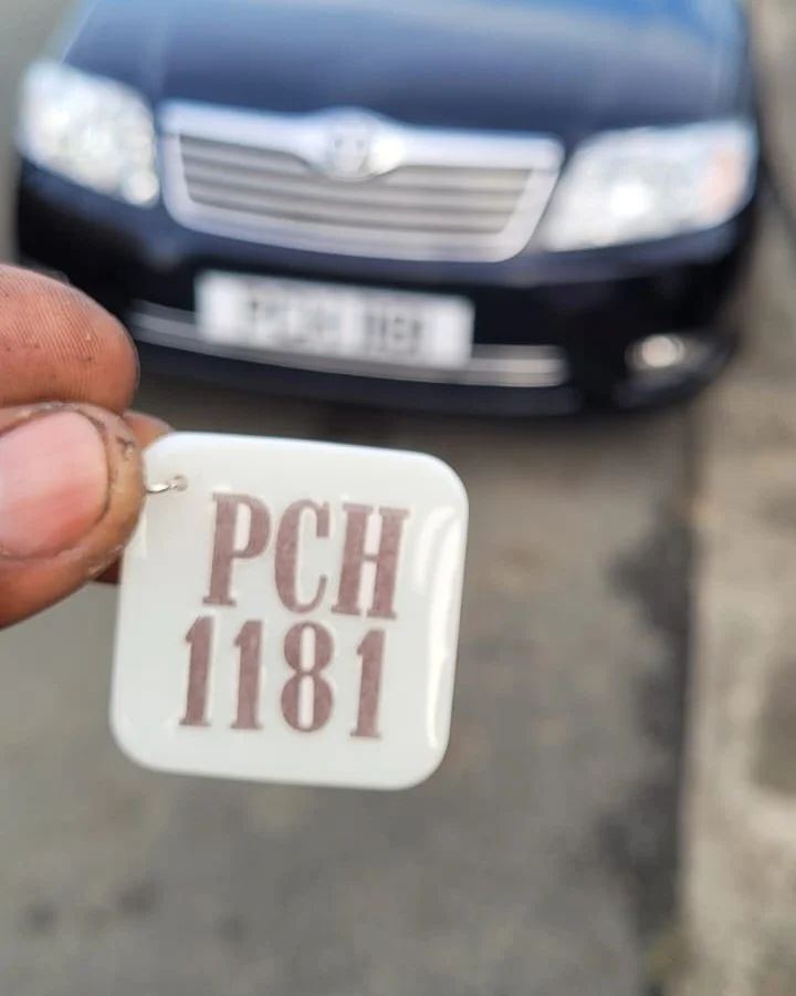 Number Plate Keychain _1