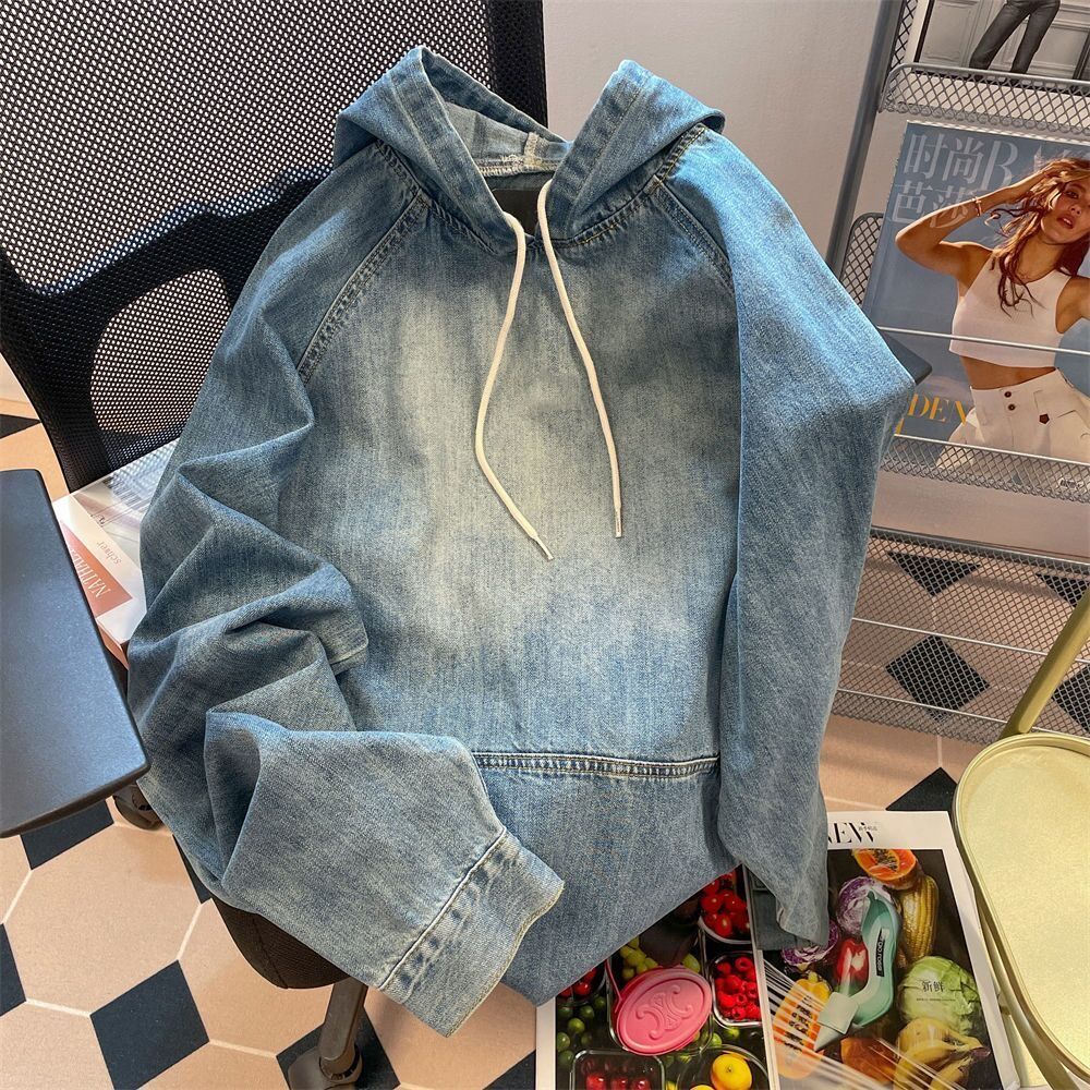 Denim long sleeves hood_0