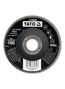 YATO FLAP DISC-DEPRESSED SHAPE FIBREGLASS BACKING 115MM GRIT 120_0