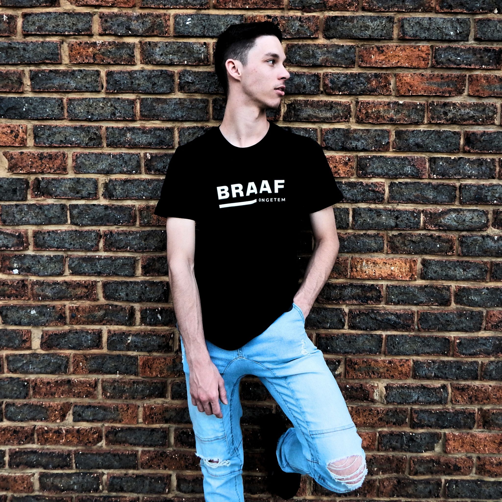 Swart BRAAF T-hemp (Slim fit)_0