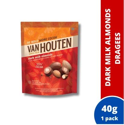 3M-A009 Van Houten Dark Milk Chocolate Dragees Assorted Flavors 40g_2