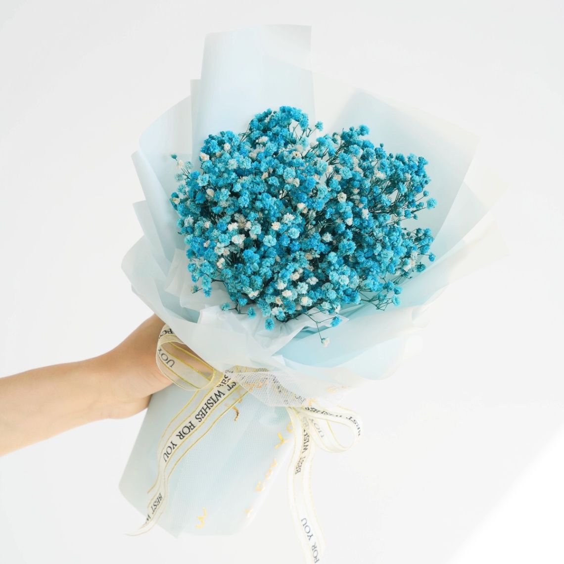 Blue Baby Breath Bouquet_0