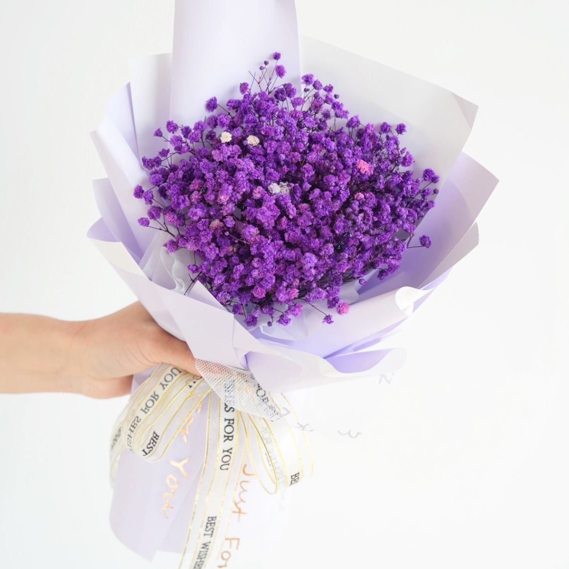 Purple Baby Breath Bouquet_0