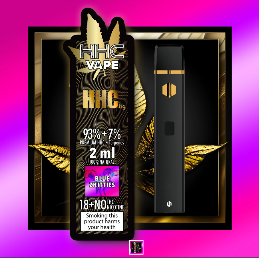 Blue Zkittles HHC Premium Vape - овкусен сорт - 2,00 мл._0