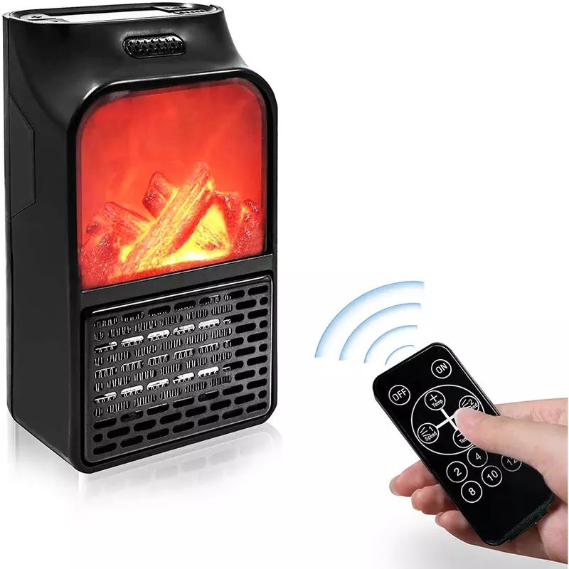 1000w Electric Heater Fan Fireplaces Flame timer_4