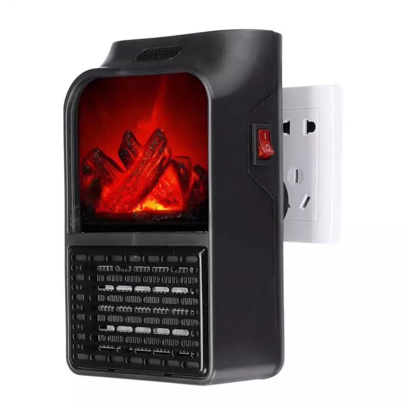 1000w Electric Heater Fan Fireplaces Flame timer_3