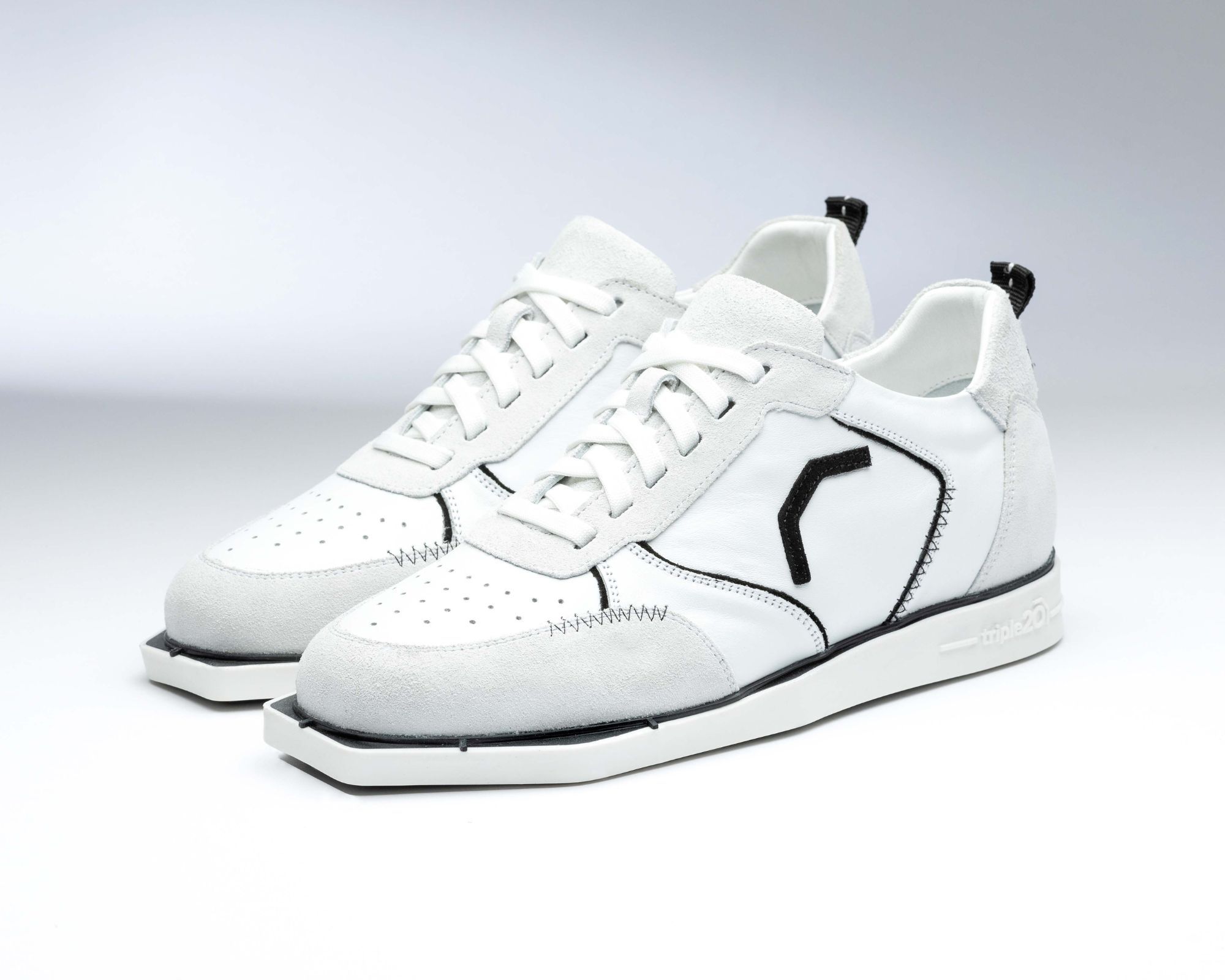 Triple 20 - White Full Leather _0