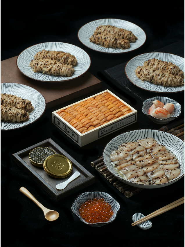 Chilled Truffle Somen Premium Family Set for 4 (250g Bara Bafun Uni | Without Caviar)_0