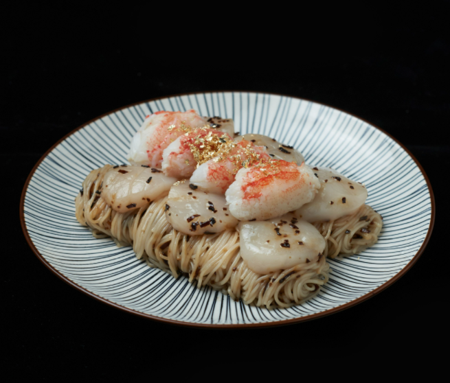 Chilled Truffle Somen w/ 45g Snow Crab & Raw Hokkaido Scallops_0