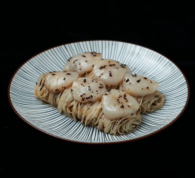 Chilled Truffle Somen w/ Raw Hokkaido Scallops_0