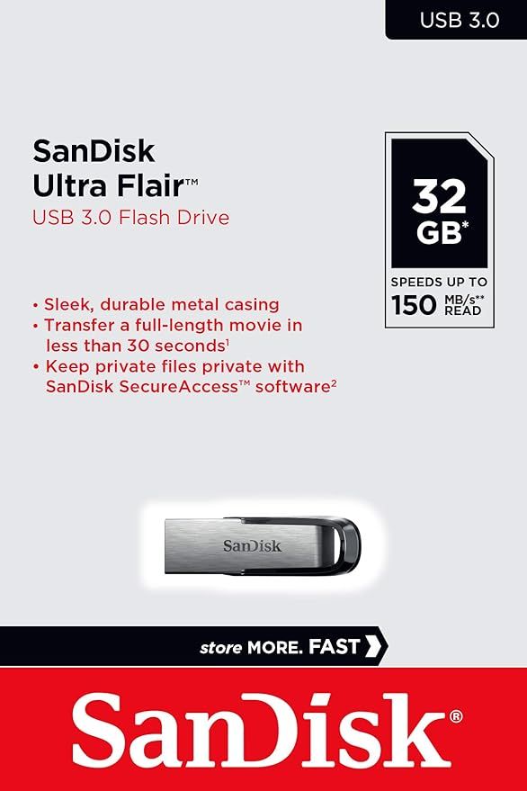 SanDisk Ultra Flair 32GB (SDCZ73-032G-I35) USB 3.0 Flash Drive_1