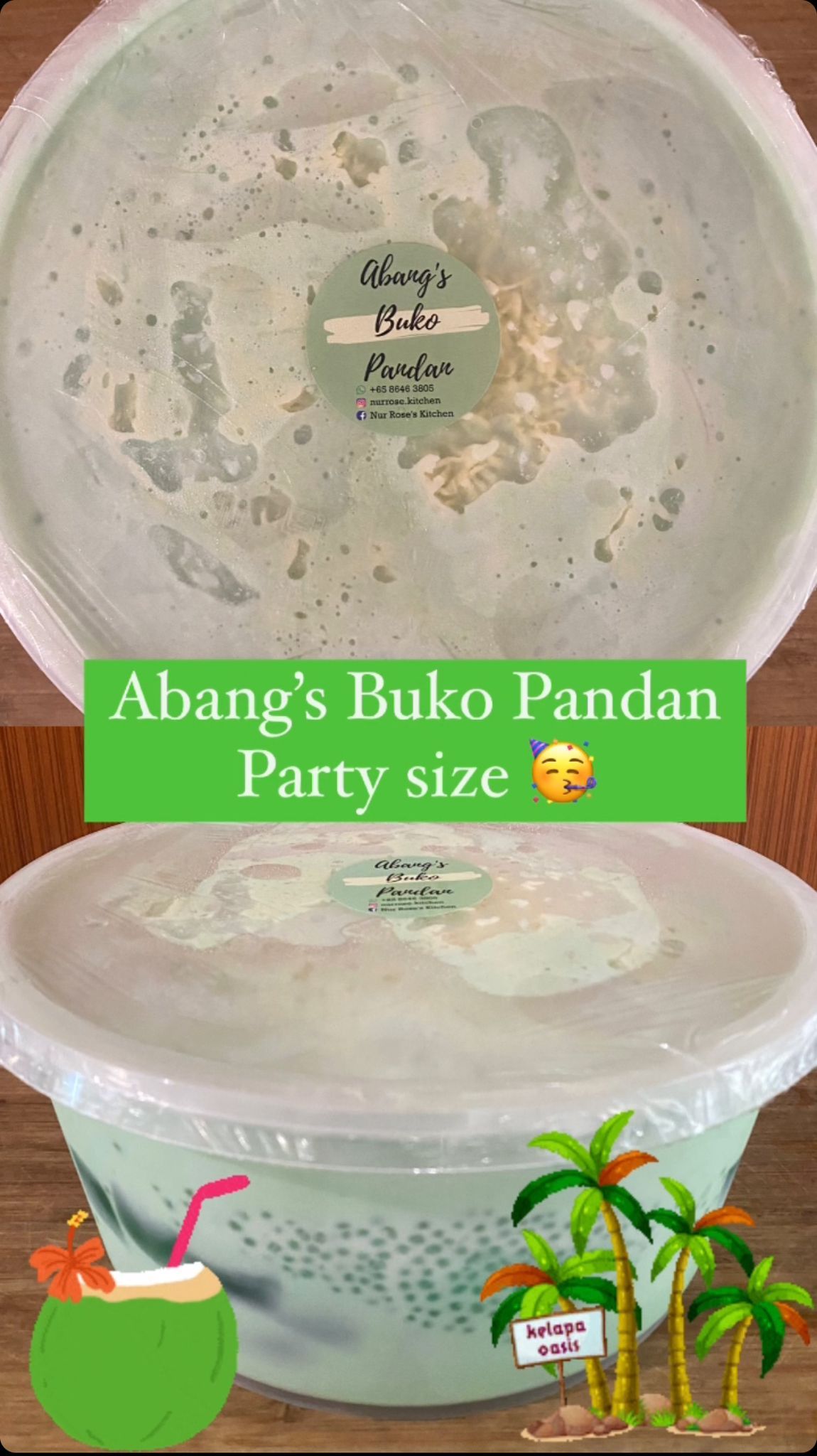 Abang's Buko Pandan in a bucket _1