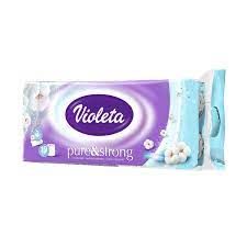 Toaletni papir Violeta pure & strong 3sl. 10/1_0