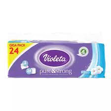 Violeta toaletni papir Pure&Strong, 3-slojni,  24/1_0