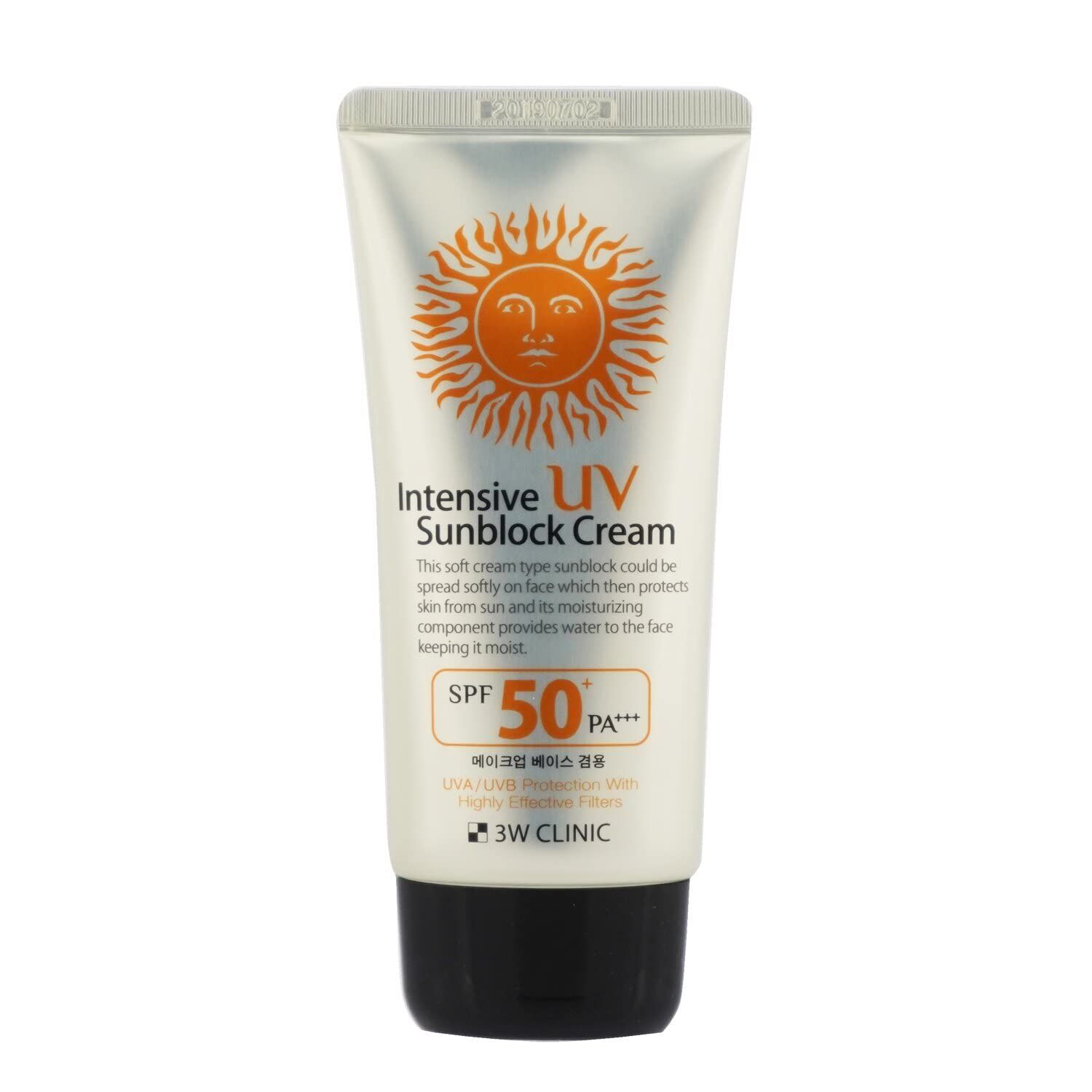 3W Clinic – Intensive UV Sunblock Cream SPF 50 PA+++_0