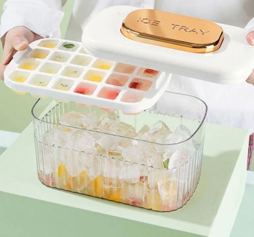 Easy Release Press Type Ice Tray & Storage_2