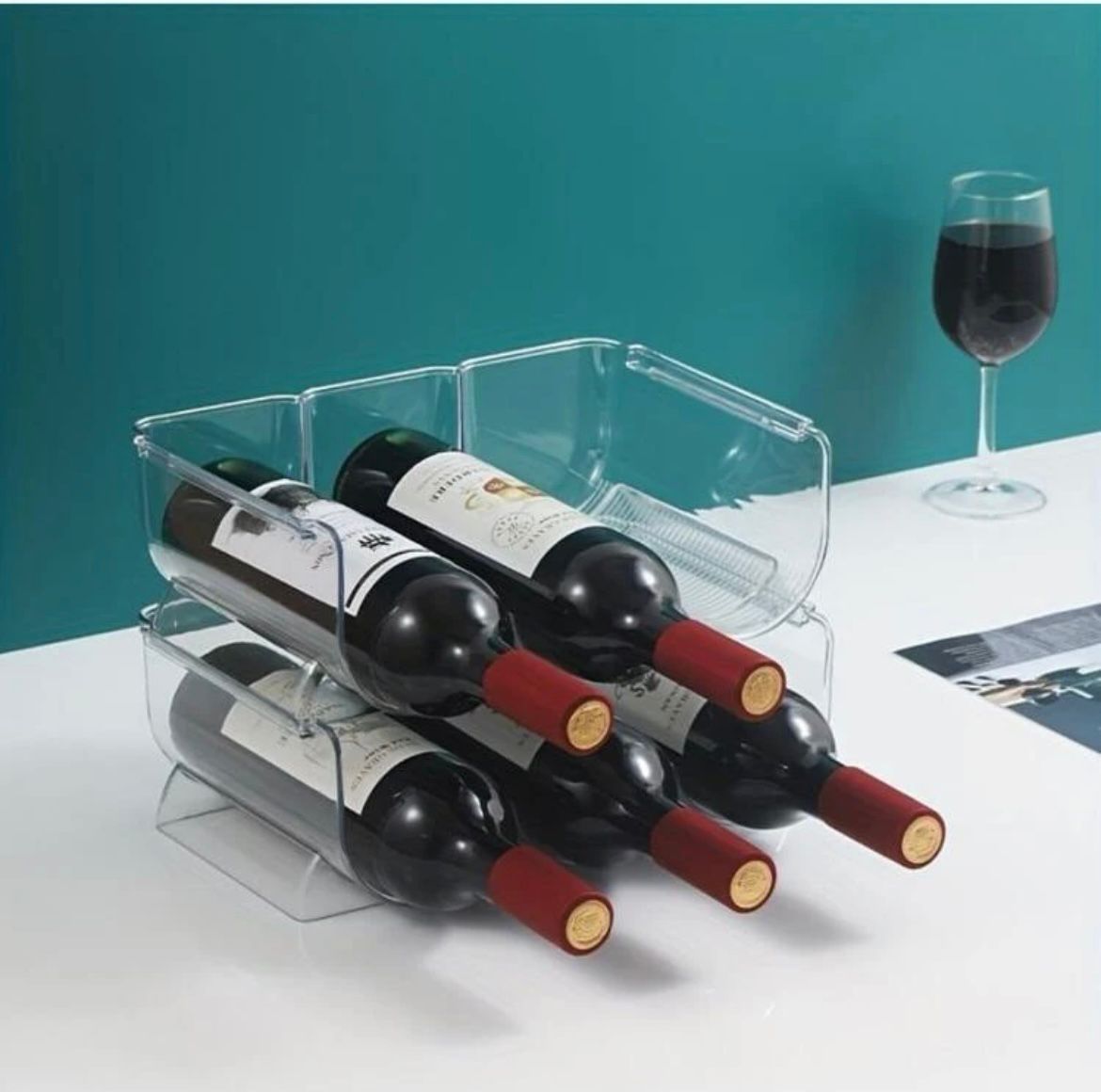 Sackable Plastic 3 Bottle Wine Rack_1