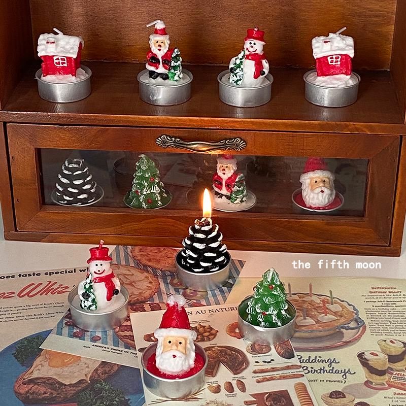 Christmas Table Decor Candles - 6 PCs_2