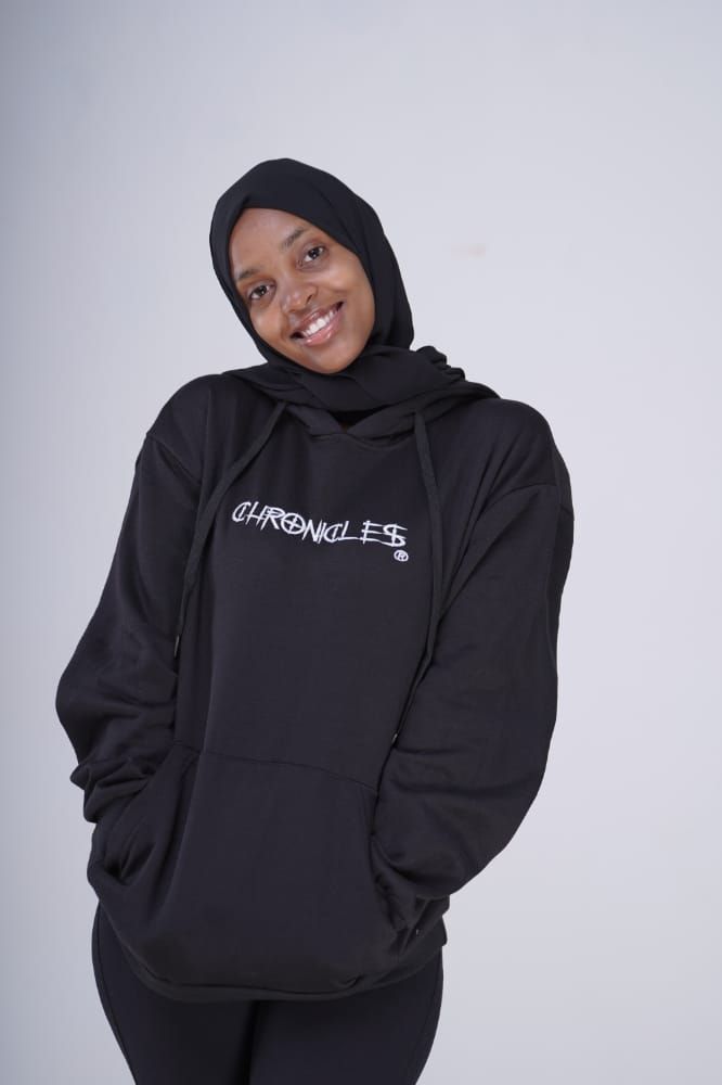 Black fabric chronicles Hoodie (His & Hers)_2