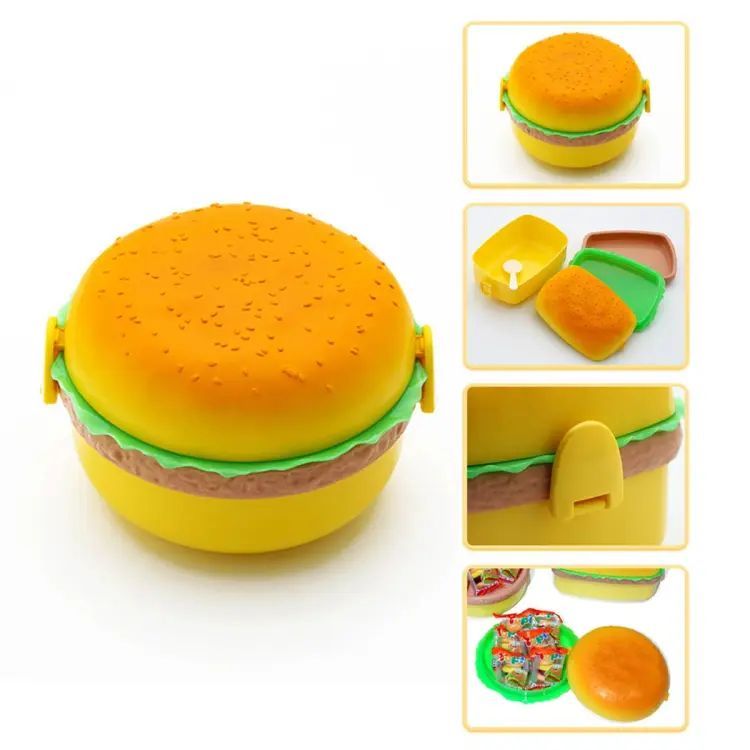 Round/Rectangular Burger Shaped Lunchboxes_1