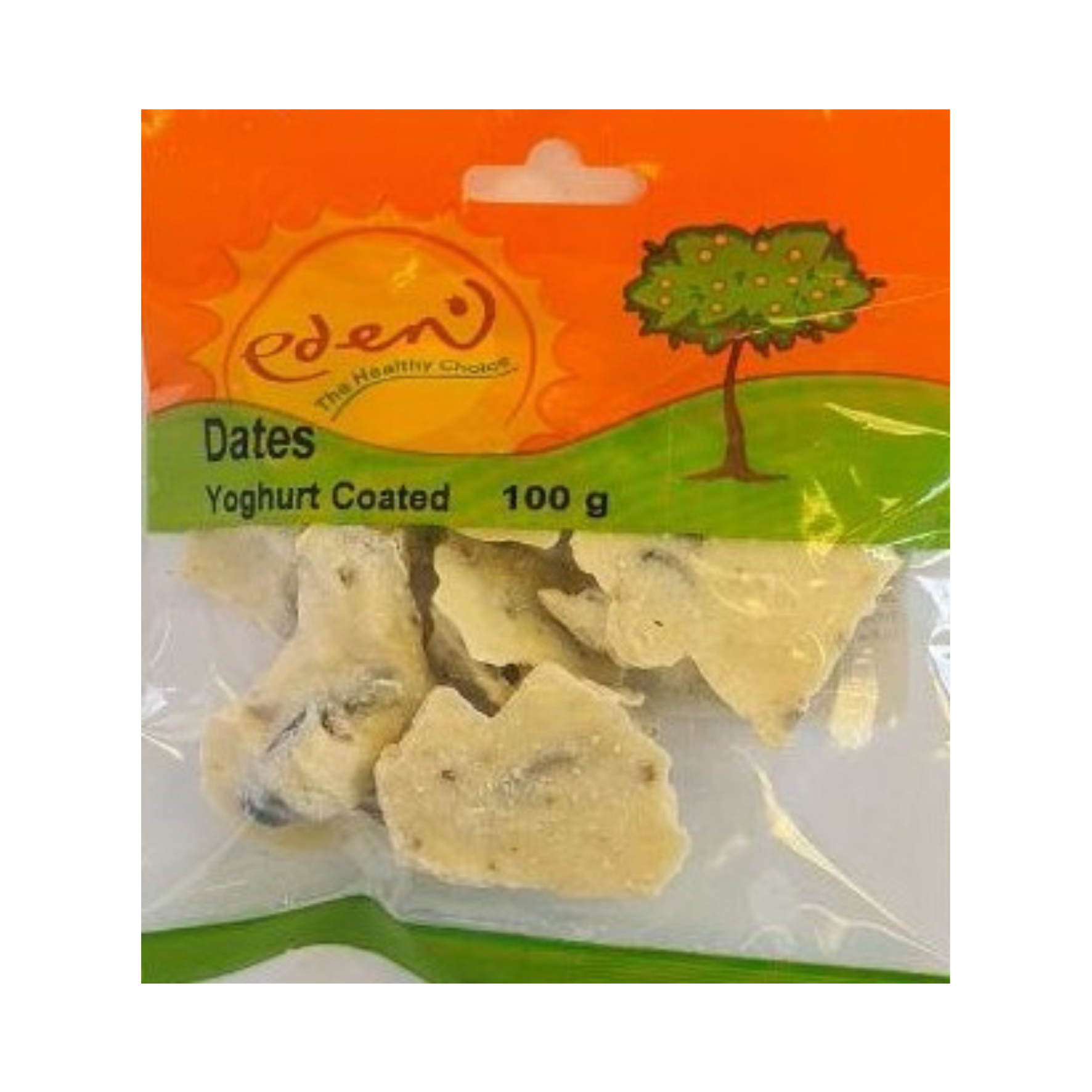 Eden Yoghurt Coated Dates 100g_0