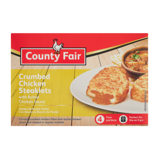 County Fair Crumbed Chicken Steaklets Assorted 360g_0