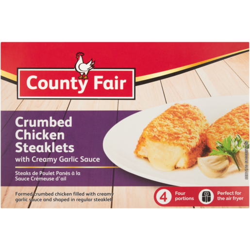 County Fair Crumbed Chicken Steaklets Assorted 360g_1