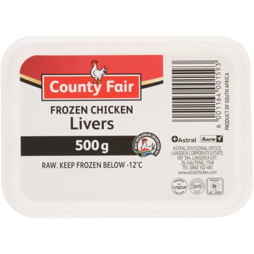 County Fair Frozen Chicken Livers 500g_0