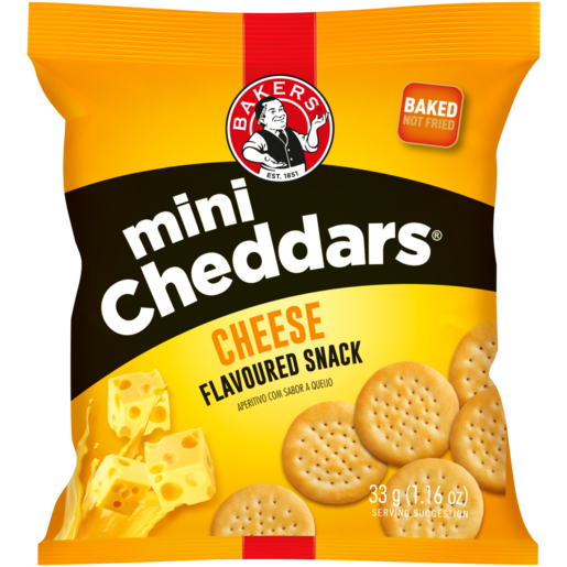 Bakers Mini Cheddars Assorted 33g_1