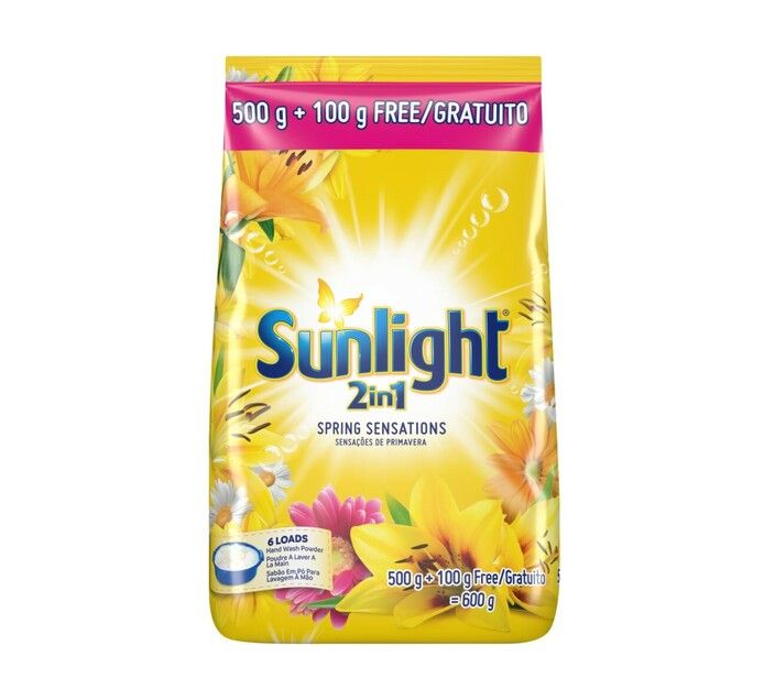 Sunlight hand Washing Powder 500g (free 100g)_0