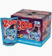 Zoom Blueberry Juice Pouches box - 12 x 200ml _0