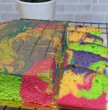 Rainbow Marble Cake _1