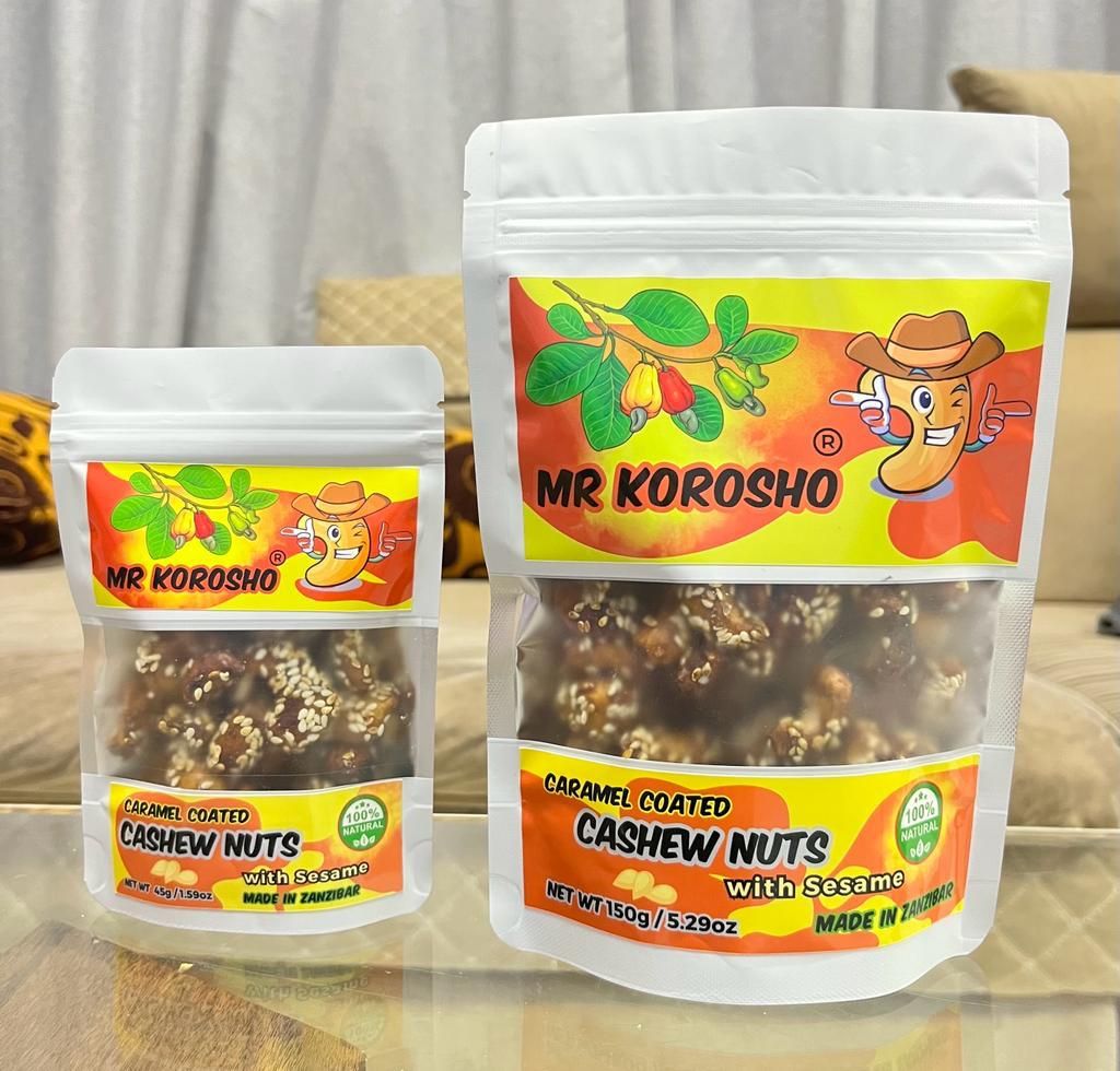 Mr Korosho - Caramelized Cashew Nuts with Sesame - BOX (100g/150g Packs)_0