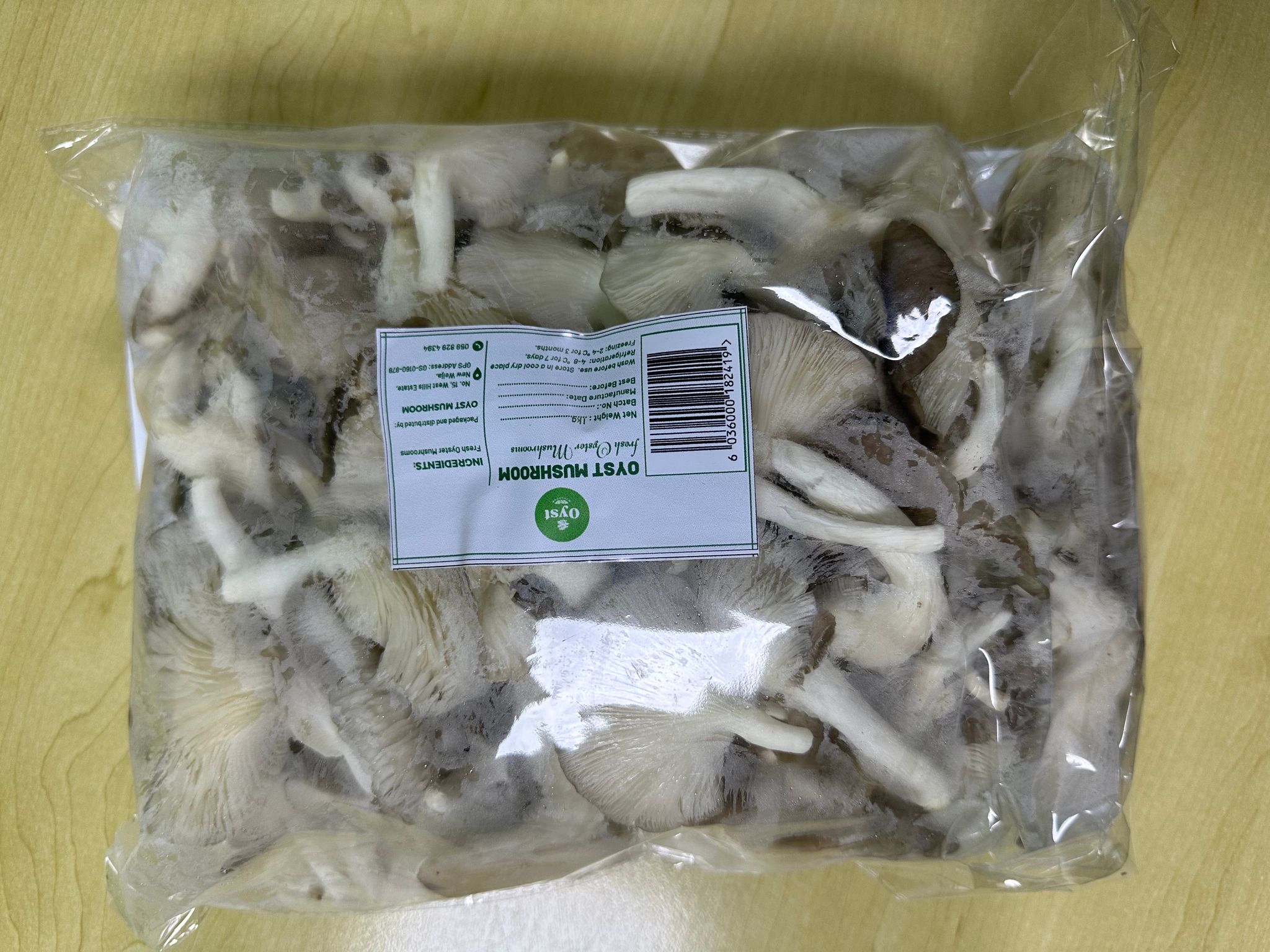 Fresh Oyster Mushroom - 1kg_0