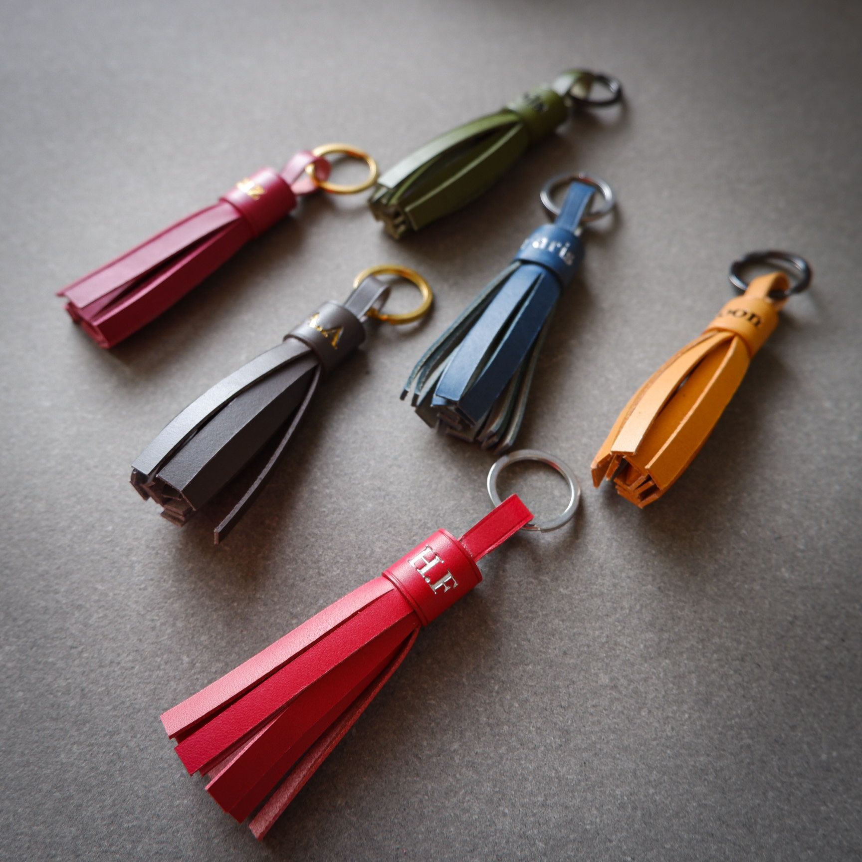 Personalized Tassel Keyring - 8 colors_0