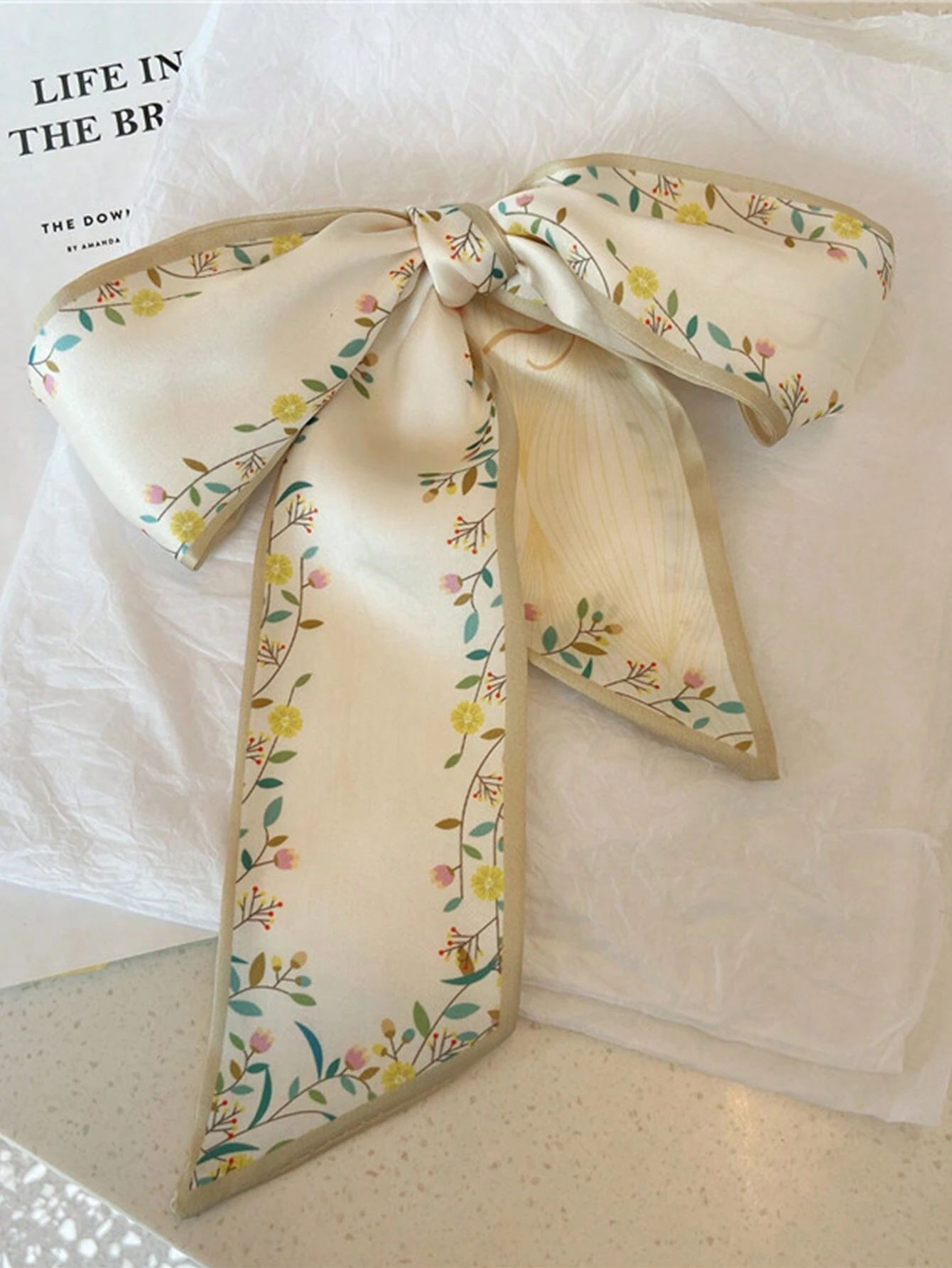 1pc Floral Print Multifunctional Scarf_6