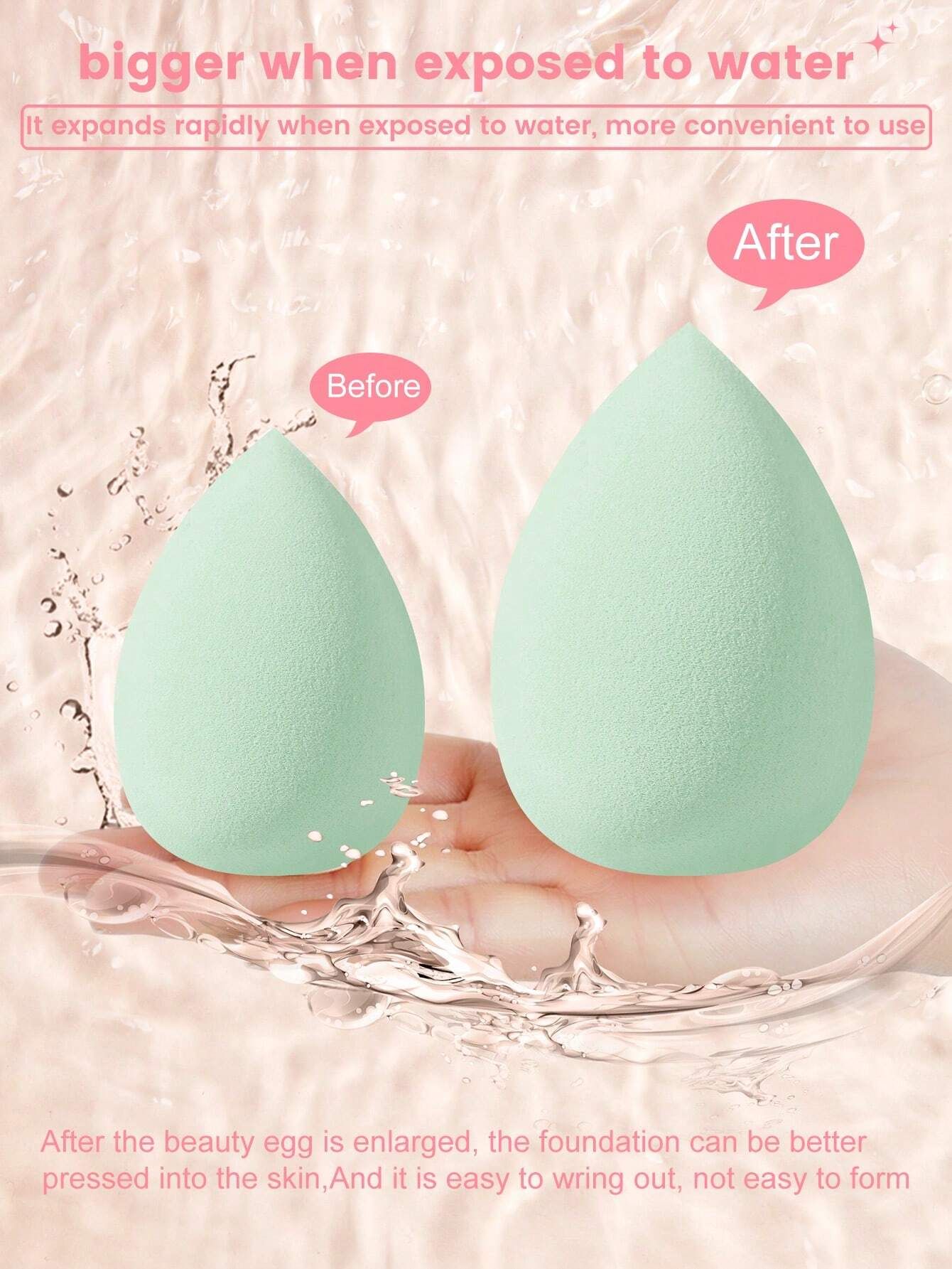 1pc Makeup Sponge - Multicolor_3