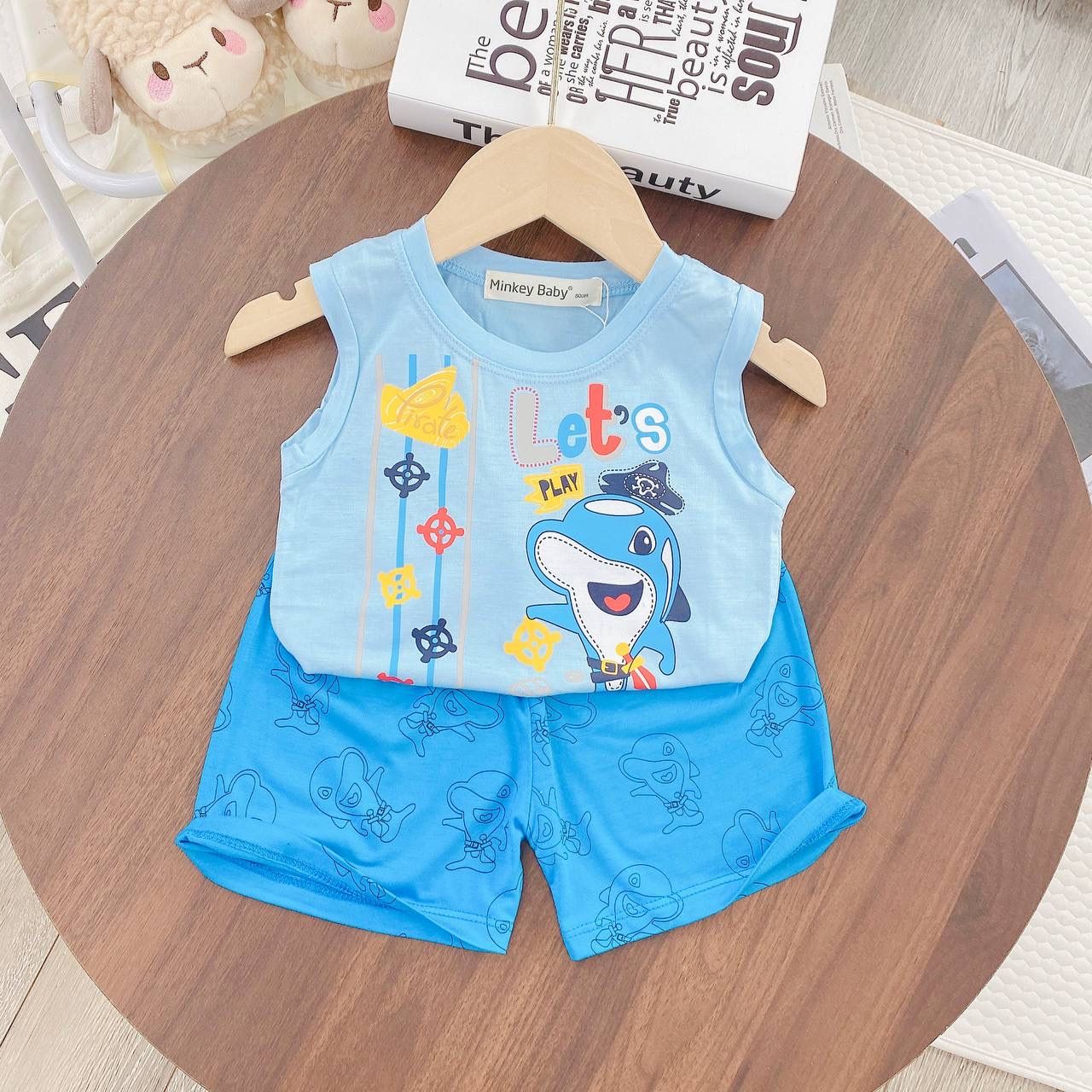 [83] Cute Printed Sleeveless Play Sets (80~130)_4