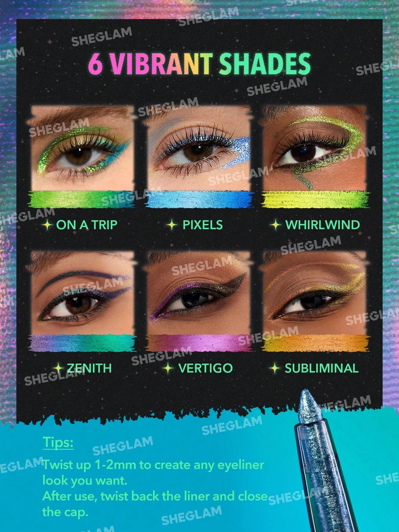 SHEGLAM Chroma Zone Multichrome Gel Liner - Zenith_3