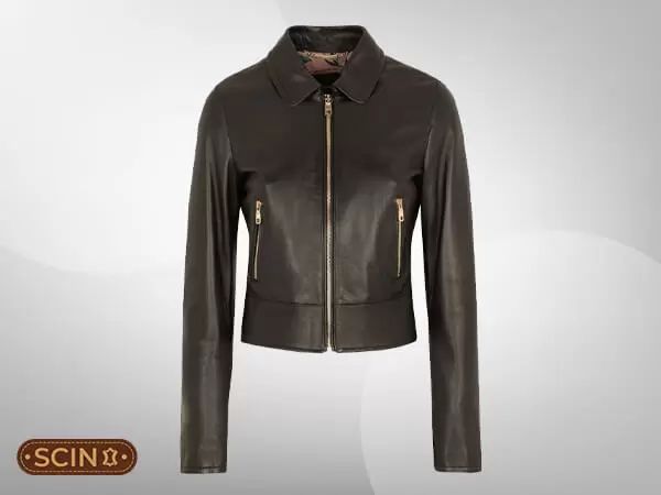 DADA' Versace Leather Jacket with Medusa Studs_0