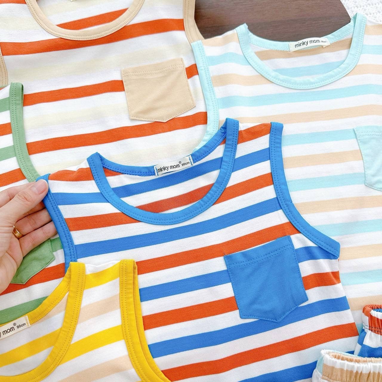 [68] Stripy Sleeveless Play Set (80~120)_10