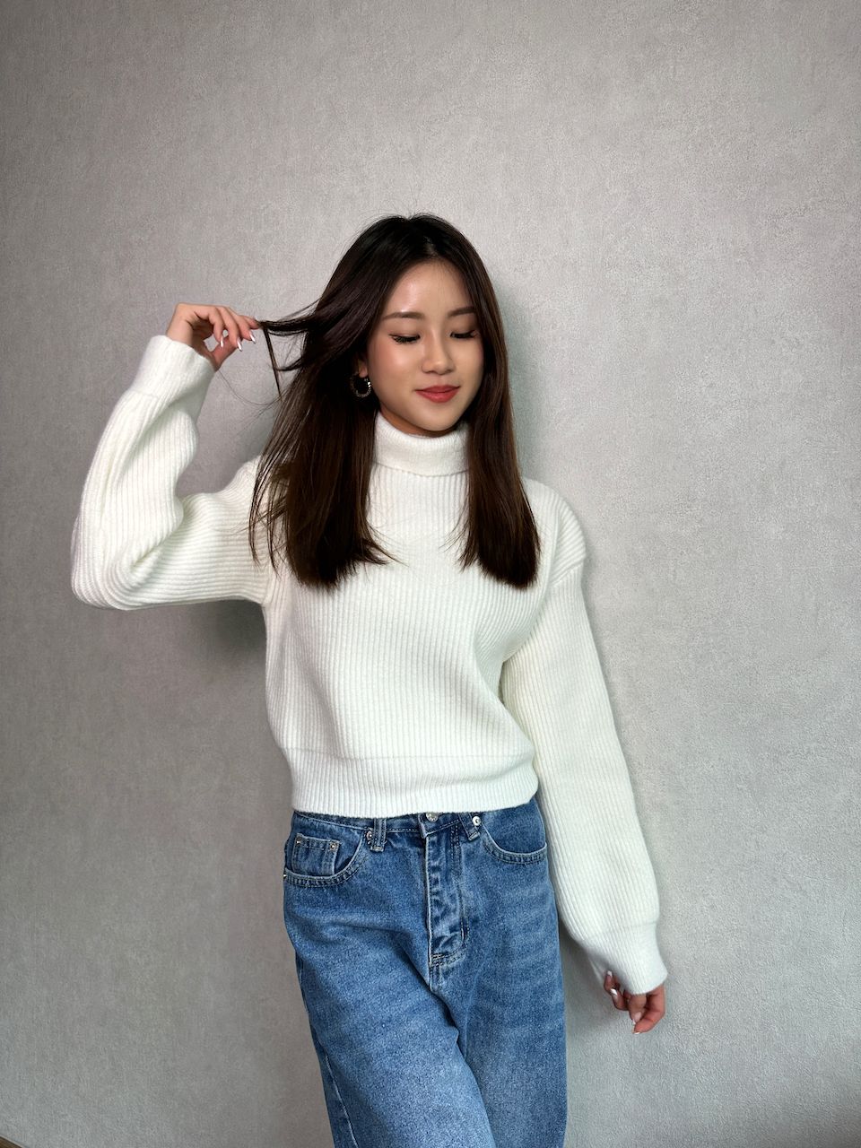 TURTLENECK KNIT TOP _5