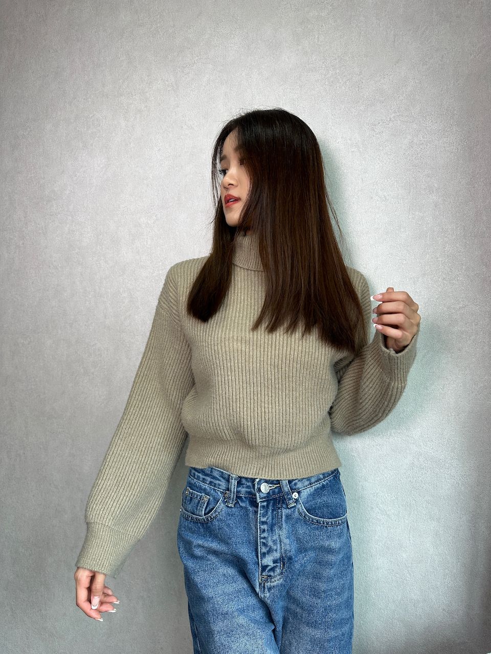 TURTLENECK KNIT TOP _6