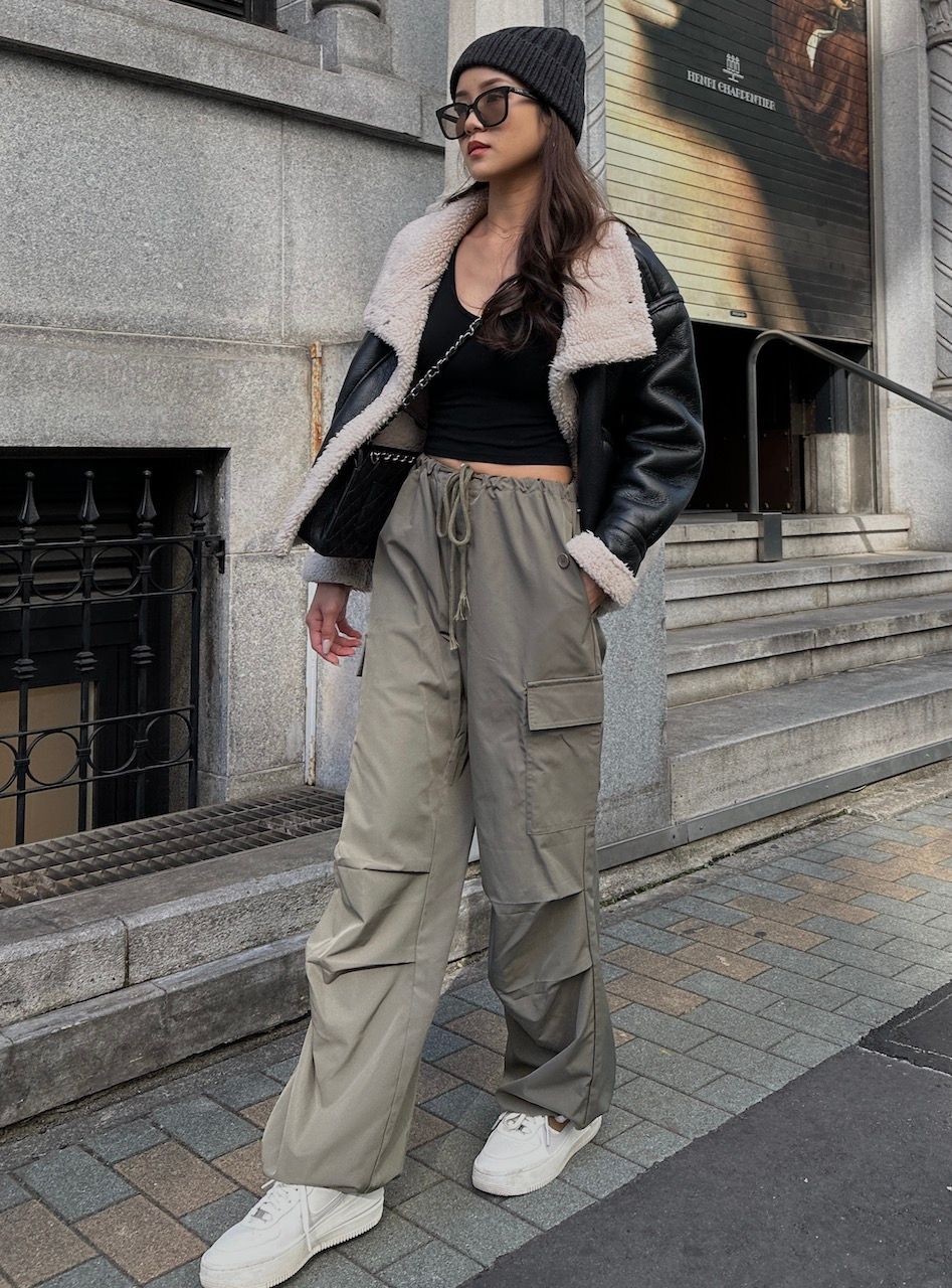 PARACHUTE PANTS (ARMY GREEN)_3