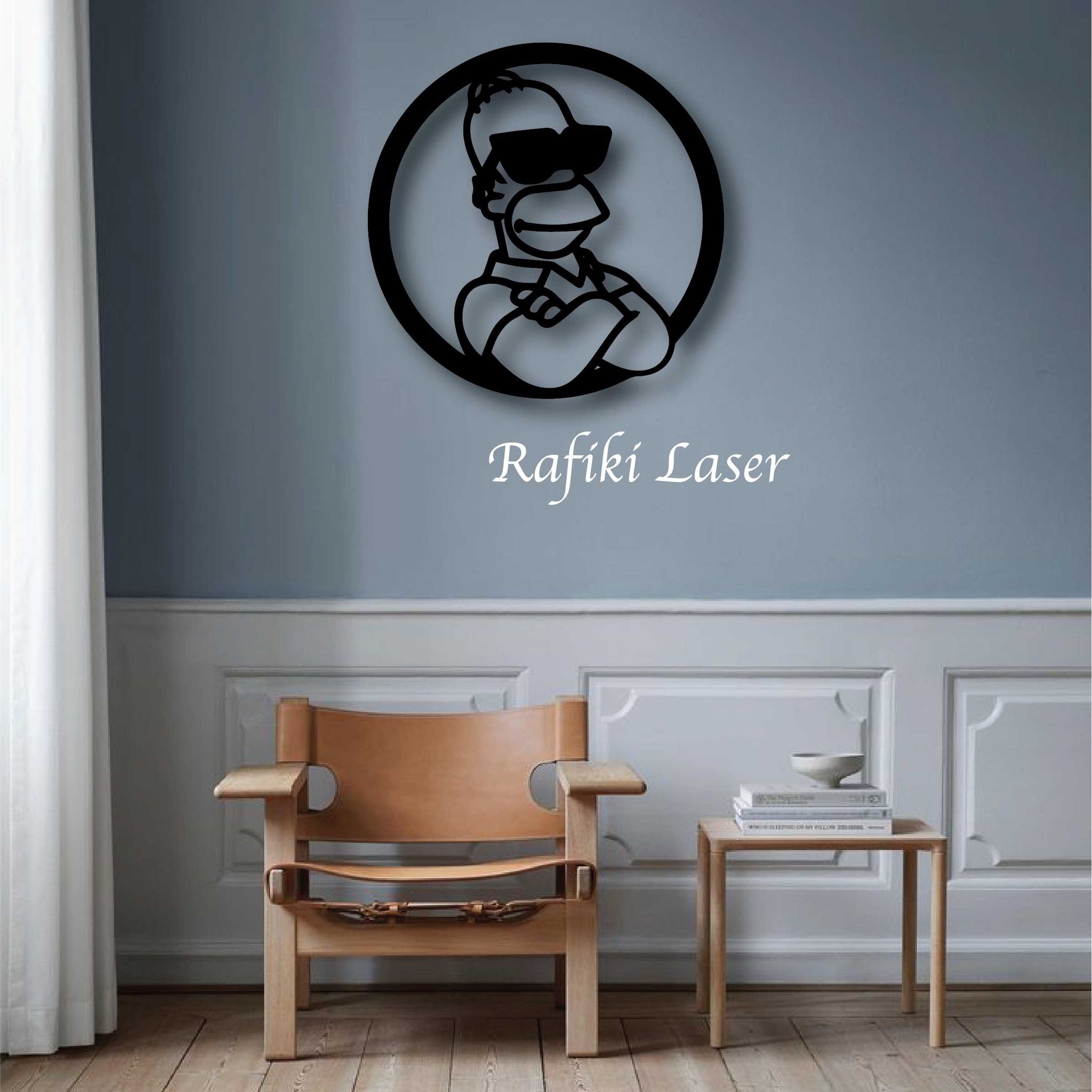 Homer Simpson Metal Wall Art Decor_0