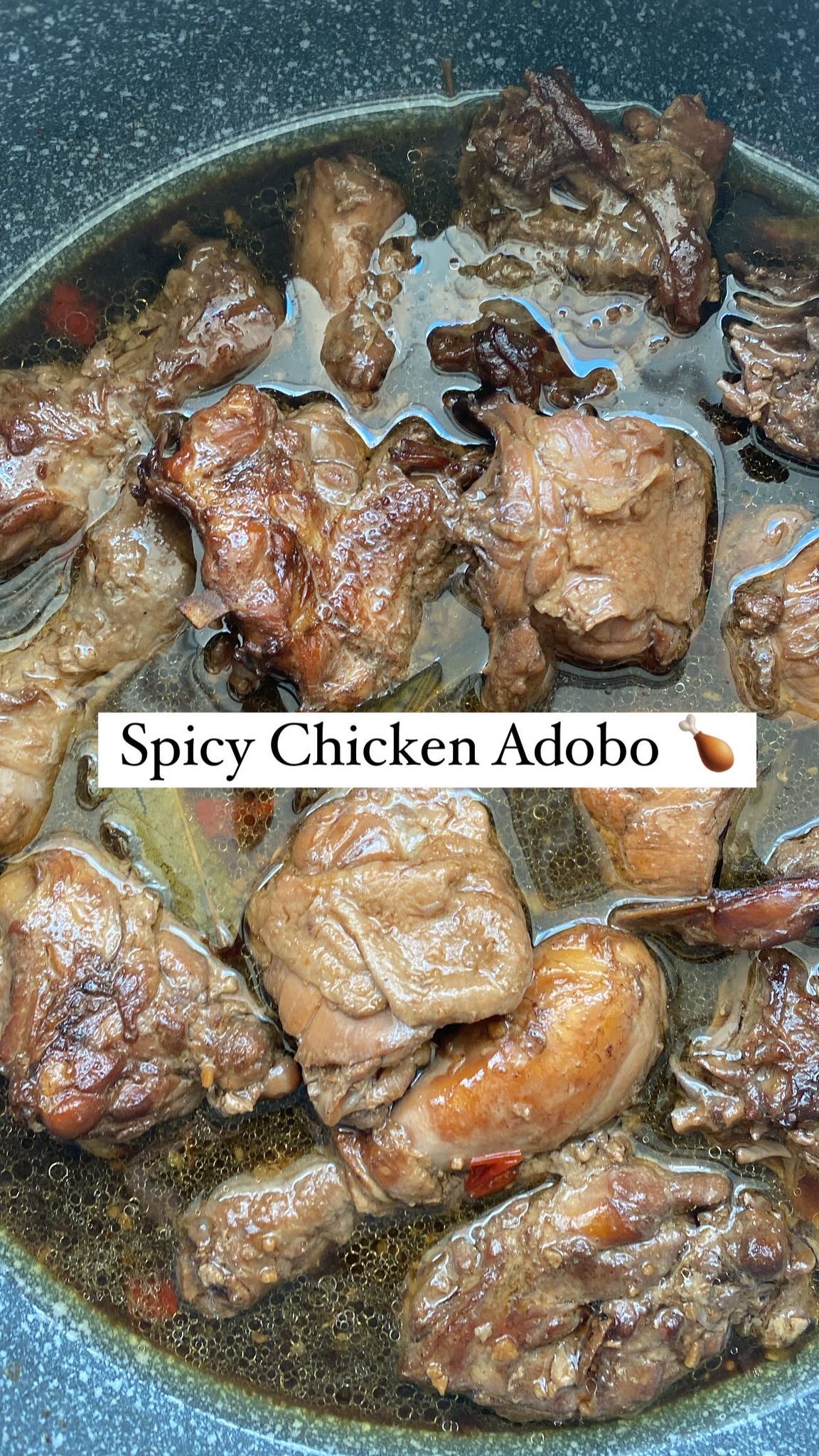 Mild Spicy Chicken Adobo with Free Garlic Rice good for 10pax_0