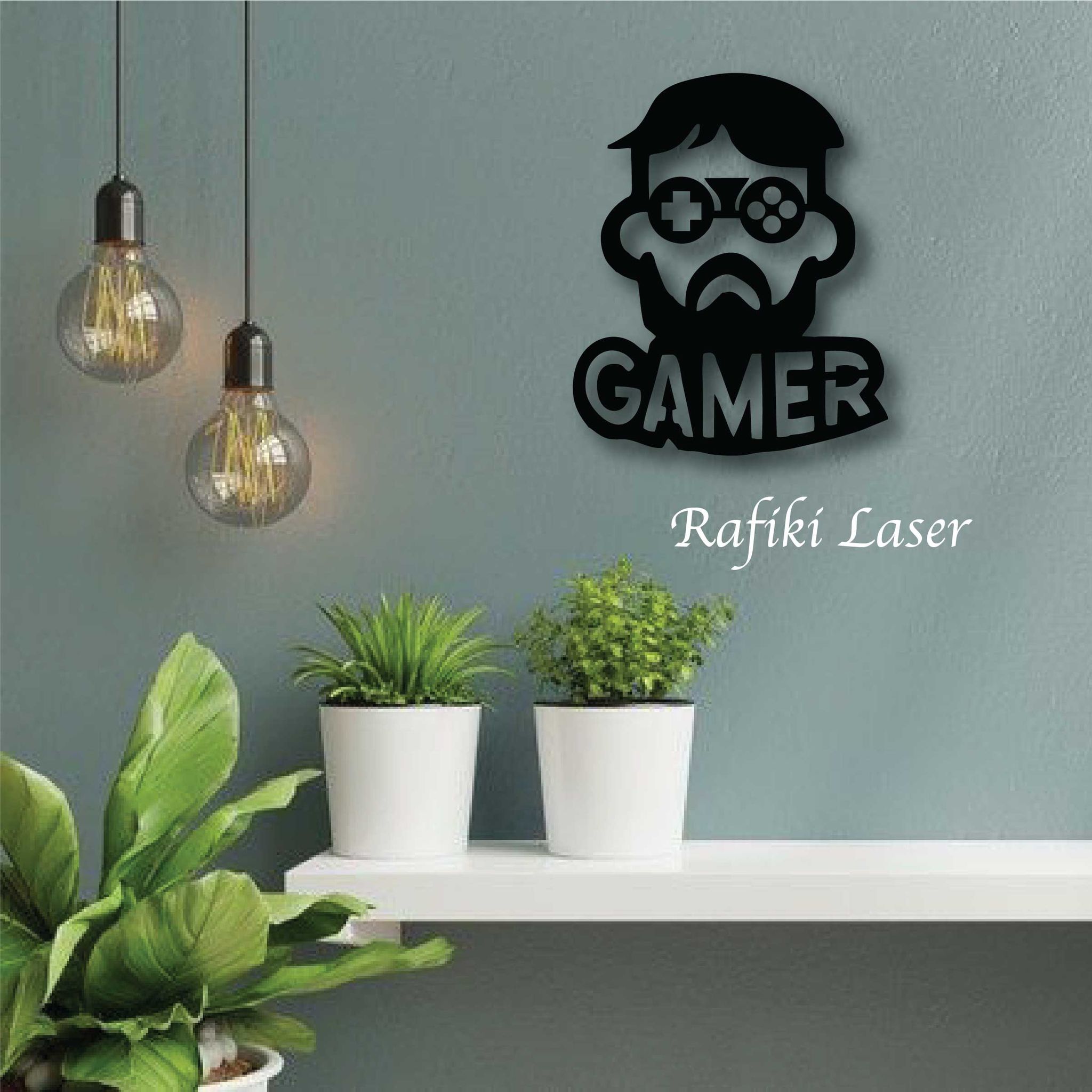 Gamer Metal Wall Art Decor_0