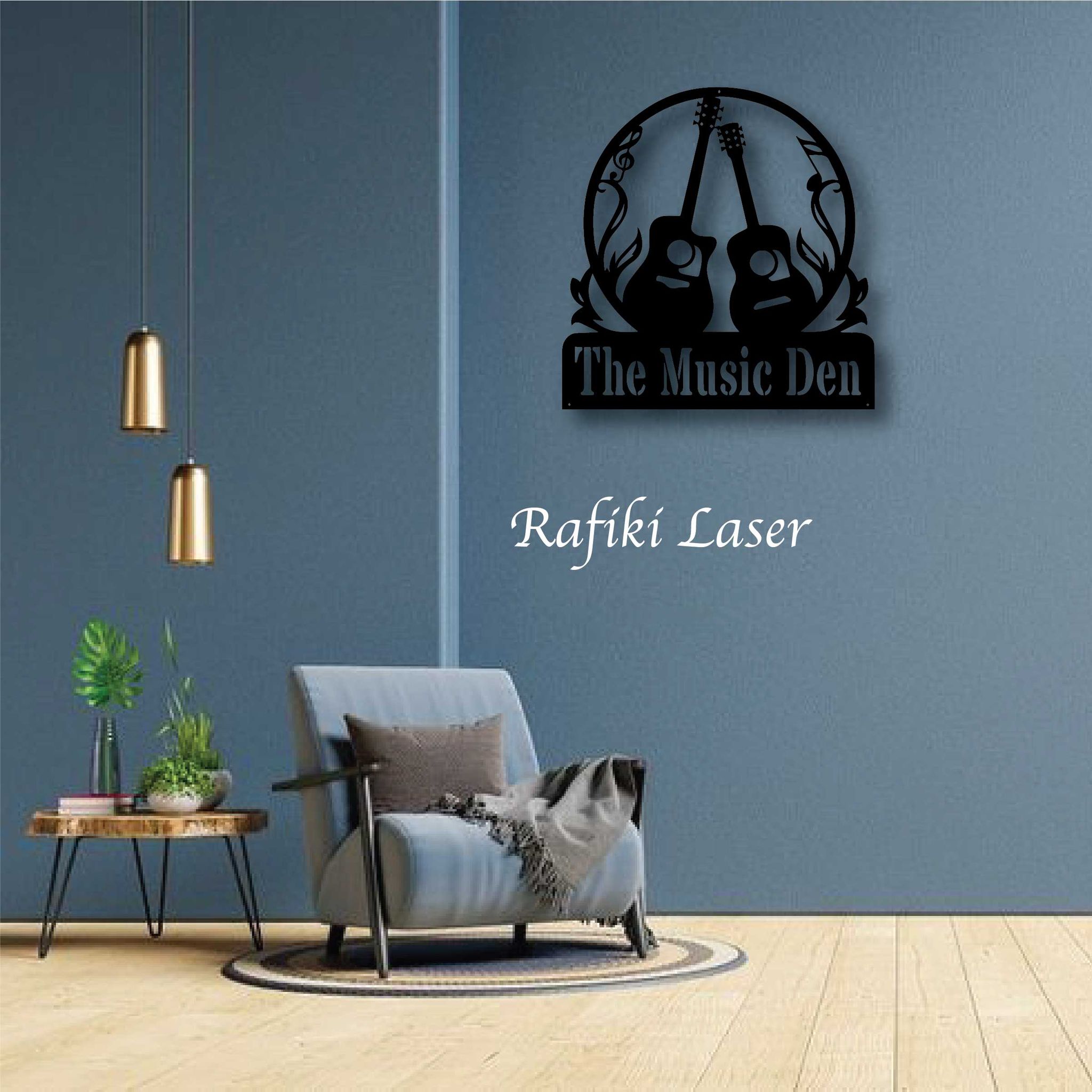 Music Den Metal Wall Art Decor_0